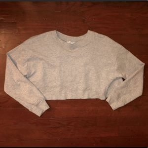'ZARA' Cropped Sweatshirt
